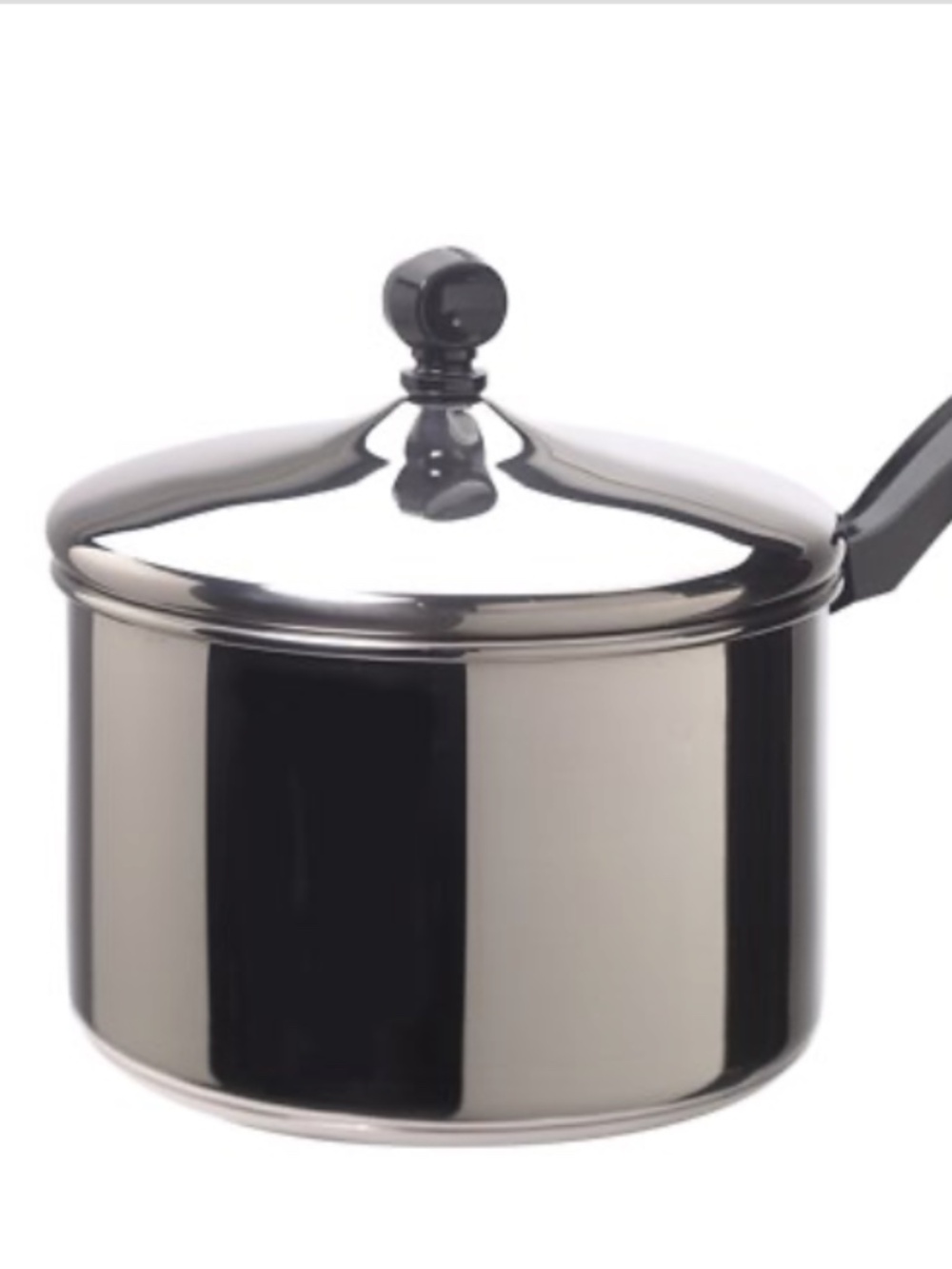FARBERWARE Classic Series 3 Qt. Stainless Steel Nonstick Sauce Pan with Lid NWT